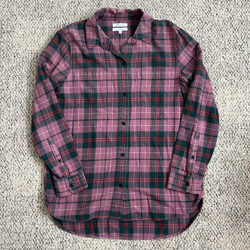 MADEWELL Flannel Shirt Classic in Winslow Plaid Size M
